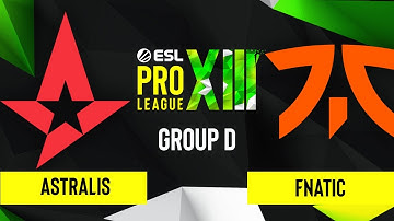 CS:GO - Astralis vs. fnatic  [Train] Map 1 - ESL Pro League Season 13 - Group D