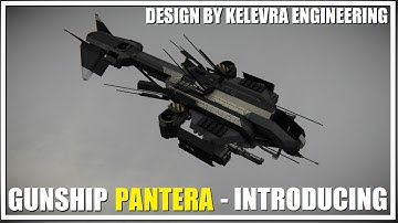 [SPACE ENGINEERS] PANTERA Gunship by Kelevra