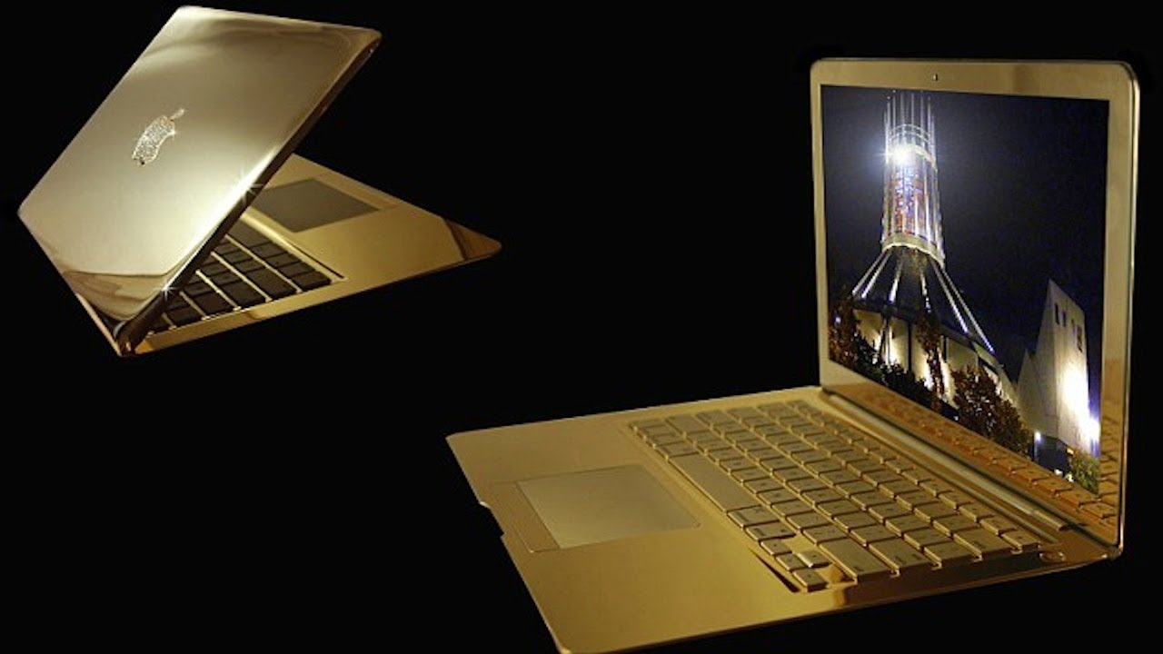 Компьютер gold. Самый дорогой ноутбук. Самый дорогой ноутбук Apple. Золотистый ноутбук. Эппл ноутбук самый дорогой.