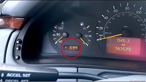 Mercedes W210 How to change Fahrenheit to Celsius / From Fahrenheit to Celsius on Mercedes W210