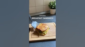 Viral 5 minute breakfast sandwich 🥪✨| #breakfastsandwich #easyrecipe #breakfastidea