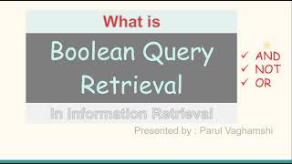 5. Boolean Query in Information Retrieval  || How to solve Boolean query using posting list ?