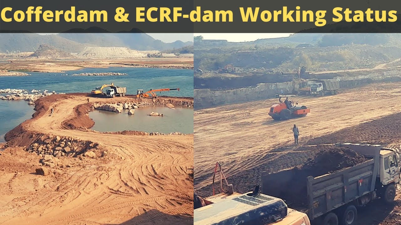 Cofferdam & ECRF Dam Working Status || Polavaram Project || Hare Ram Info