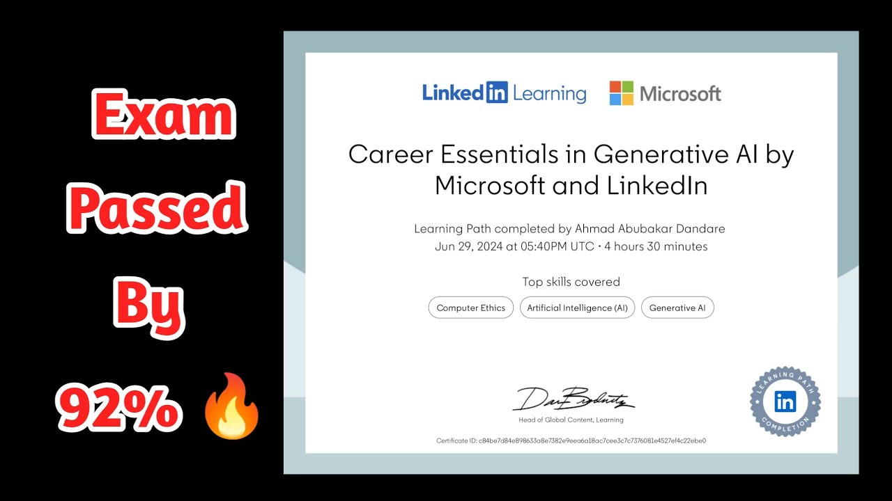 Career Essentials in Generative AI By Microsoft and LinkedIn Exam Quiz ...