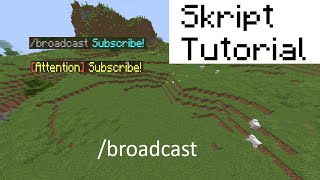 How to make /broadcast in Skript | Skript Tutorial