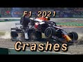 F1 2021 crashes