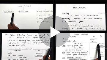 [1/10] Ratio Analysis | Introduction with solved problem | Profitability Ratios | kauserwise
