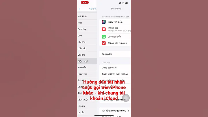 Hướng dẫn tắt bật nhận cuộc gọi trên iPhone khác - khi chung tài khoản iCloud
