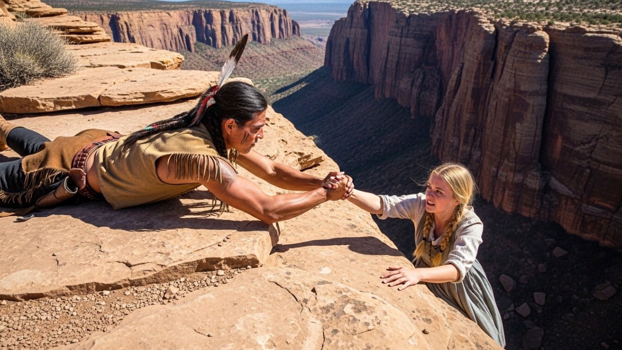 «Μην κοιτάς κάτω!» προειδοποίησε ο Απάτσι — Έτρεμε και ούρλιαξε καθώς ο γκρεμός κατέρρεε κάτω τους