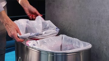 Homra prullenbak 70L met sensor - vingerafdruk bestendig