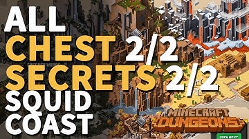 All Squid Coast Chests & Secrets Minecraft Dungeons
