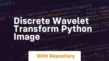 discrete wavelet transform python image