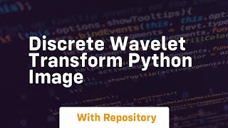 discrete wavelet transform python image