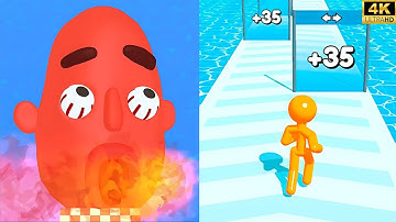 Sandwich Runner VS Tall Man Run - Satisfying ASMR Gameplay ALL Levels NEW UPDATE Android Part 17