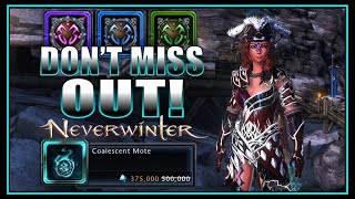 Prepare for Enchanting Stone Farm (lair keys) Super Cheap Coal Mote (50% off) - Neverwinter M28