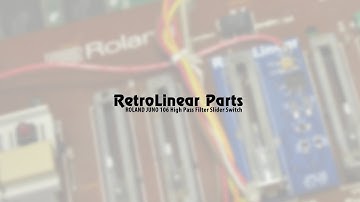 Roland JUNO 106 High Pass Filter Switch Replacement by RetroLinear