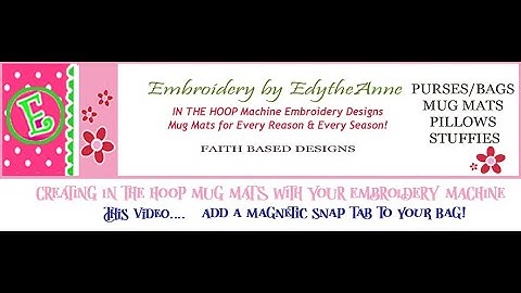 ADD A MAGNETIC SNAP TAB TO YOUR TOTE BAG