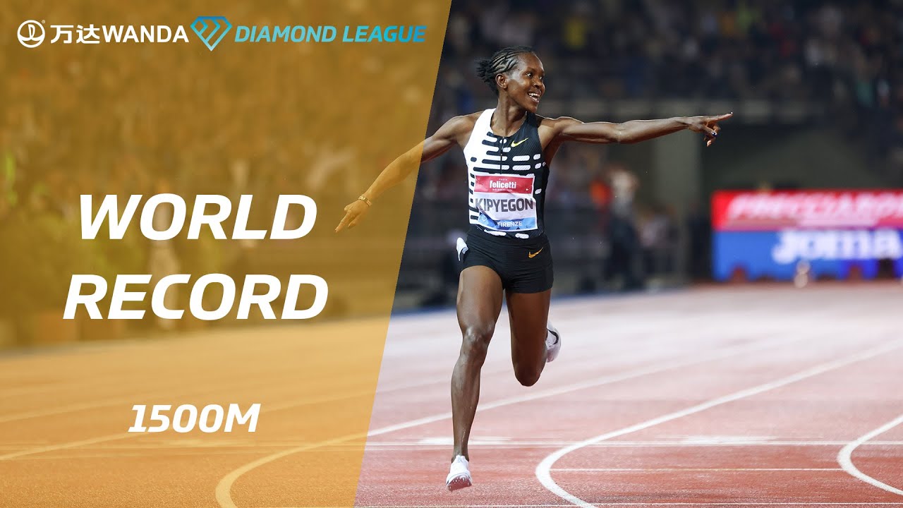 Faith Kipyegon smashes the world record in 349.11 to win in Florence Wanda Diamond League