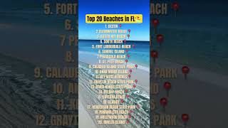 TOP 20 BEACHES IN FLORIDA😎🏖️ #travel #vacation #beach