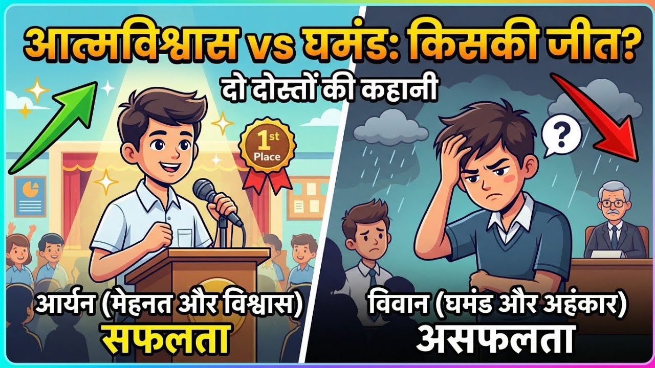 Aatamvishwas Ya Ghamand। New trending Motivational short story #youtube #viral #ytshorts#motivation 