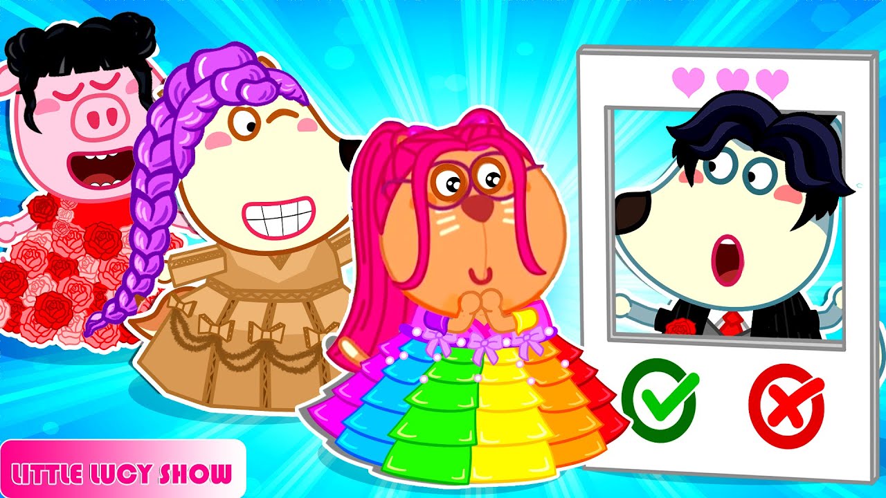 Dress to Impress – Lucy’s DIY Wedding Dress Challenge!| Lucy Cartoon for Kids