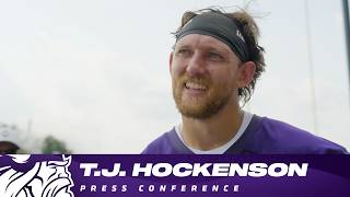 T.J. Hockenson on Offseason Work with J.J. McCarthy, Gavin Bartholomew, Team's Focus This Season