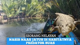 Ketika Mancing, Kecerobohanku Sampai Kecebur Di Habitatnya Buaya Muara. #anakmahakamfishing