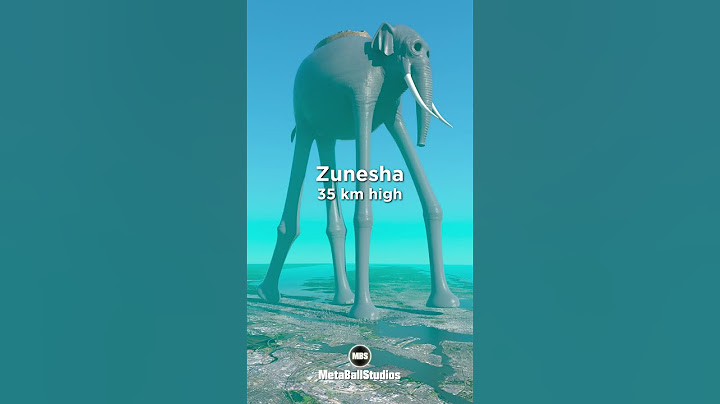 Zunesha (One Piece) in perspective! 35 km 🤯🐘