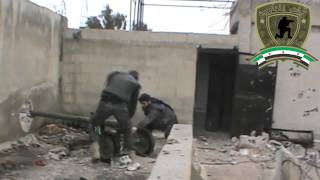 لواء ابابيل حوران قصف قسم القدم 30/1/2013