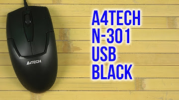Распаковка A4Tech N-301 USB Black
