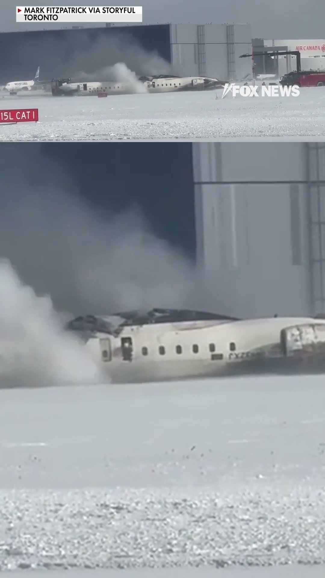 Air traffic control audio captures moments after Delta plane flips upside down