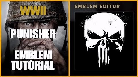 Call of Duty WW2 Punisher Logo Emblem Tutorial