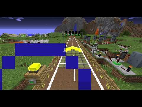 A racing countdown I made with a bunch of Minecraft mods