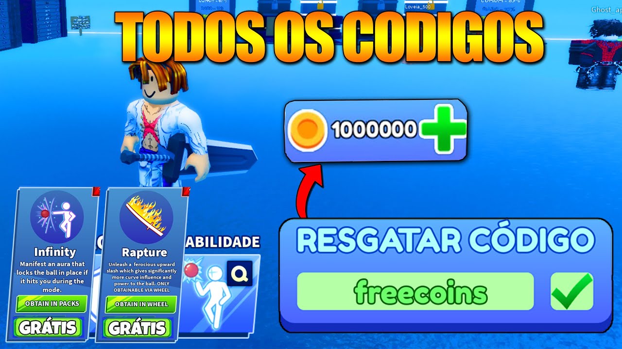 TODOS OS NOVOS CÓDIGOS de WINS +SWORDS no BLADE BALL! ROBLOX BLADE