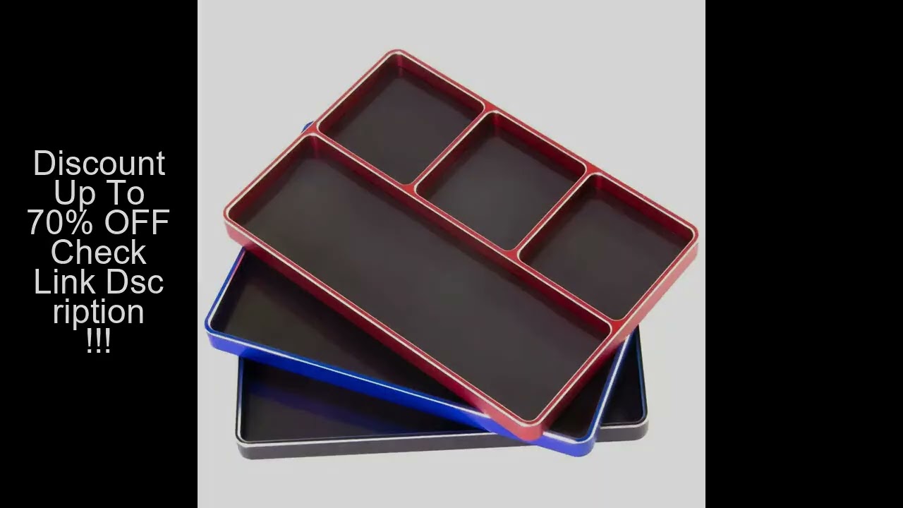 Metal Frosted Magnetic Screw Tool Storage Box Tray Fit For RC Car Remote Control Aircraft Remote Con