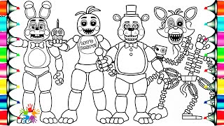 Five Nights at Freddy's 2 New Coloring Pages / How To Color FNAF Toy Animatronics / NCS Music