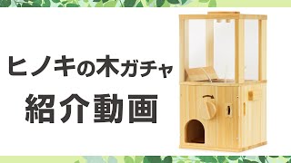 ヒノキの木ガチャ（木のメダル30枚付き） 木製｜カプセルトイ自販機
