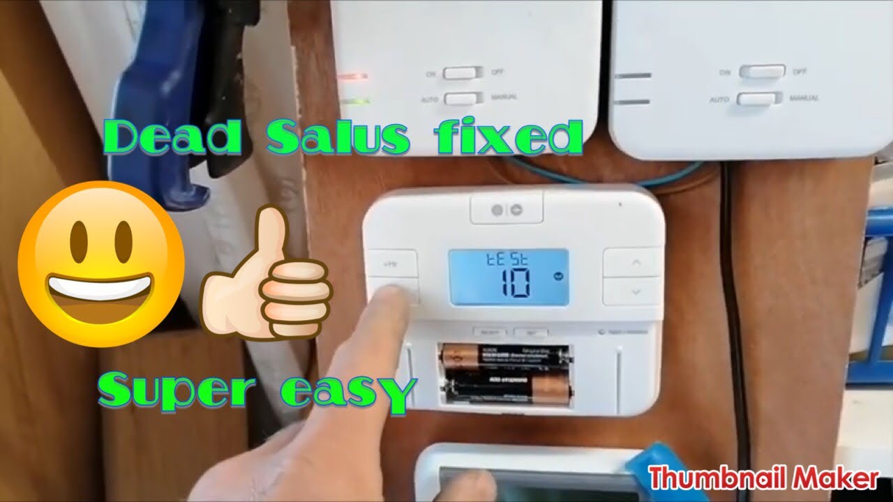 salus fault find and fix no display and resync 510 520 rf - YouTube
