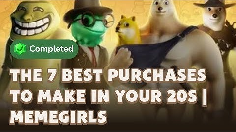 The 7 BEST Purchases To Make In Your 20s | MemeFi Video Code Today