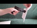 Сколько листов бумаги пробьет игрушечный пневматический пистолет Airsoft gun C7 (Glock 17)