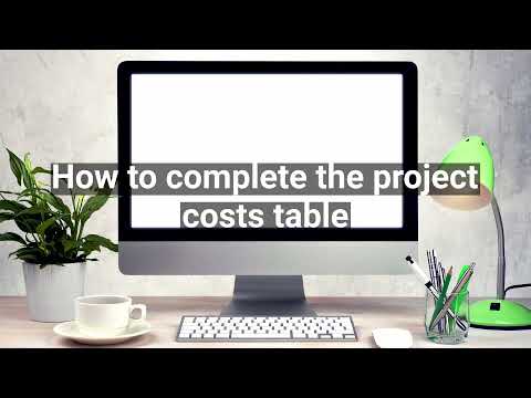 Project Costs Table