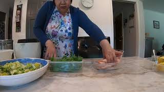 [Cooking with Mom] Nappa Turkey Salad