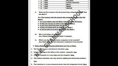 Class 3,  Computer, Chapter 1: " Whiz looks Back ",  Explanation of PDF.