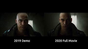 The Heretic: Unity Short Film Direct Comparison - 2019  Demo/2020 Full Movie