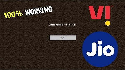 Minecraft PE Server Not Joining "Problem Fix" 😳 In Jio,VI Sim || Disconnect From Server || Minecraft