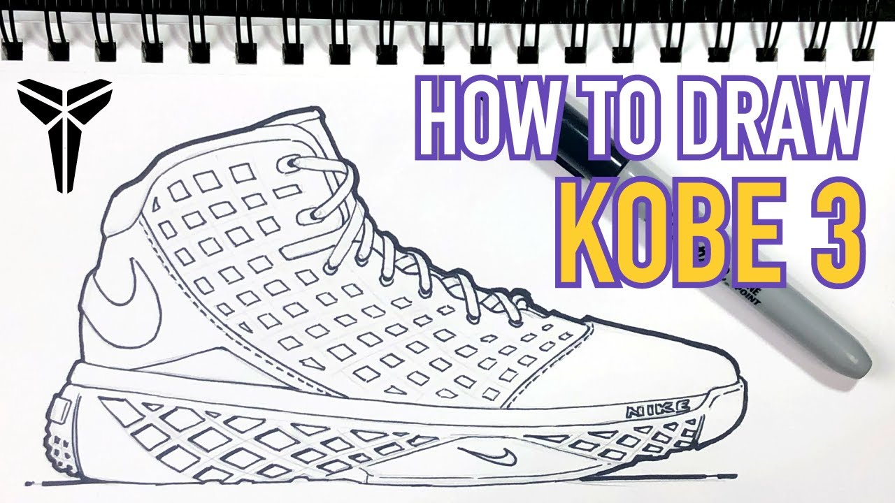kobe shoes drawing