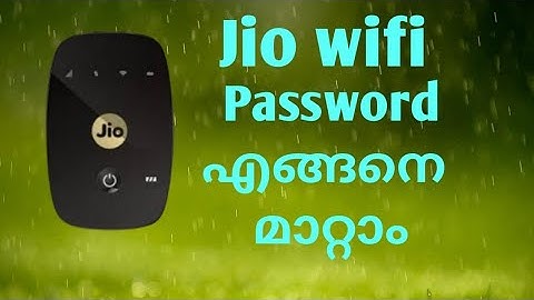 How to change Jiofi Password And SSID Name in| Malayalam