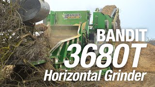 The BANDIT BEAST 3680 Track Horizontal Grinder: Leader in Output, Mobility, Fuel Economy