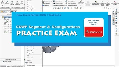 SOLIDWORKS | CSWP Segment 2 Practice Test | Set 4 | BW Engineering