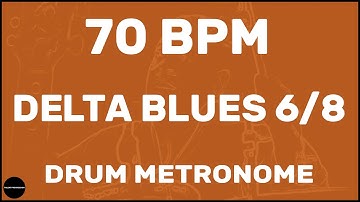 Delta Blues 6/8 | Drum Metronome Loop | 70 BPM